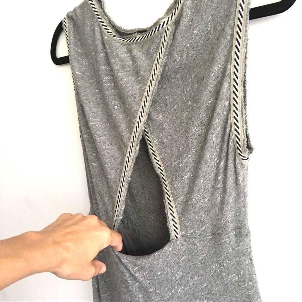 FREE PEOPLE Sleeveless Open Back Maxi Dress Grey XS - Picture 6 of 14